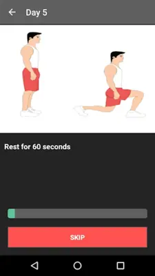 30 Day Legs Workout Challenge android App screenshot 1