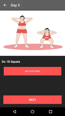 30 Day Legs Workout Challenge android App screenshot 2